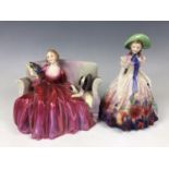 Two Royal Doulton figurines including Sweet & Twenty HN1298 and Cope 1928 together with an Easter