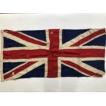 A vintage cotton Union flag of multi-piece construction, (a/f)