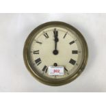 A 1951 Elliott marine bulkhead clock bearing Government property marks to case back