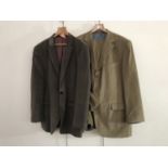 A gentleman's Racing Green corduroy suit, jacket XL (approx 46 R) and trousers R38, together with