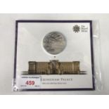 A Royal Mint 2015 UK £100 fine silver brilliant uncirculated Buckingham Palace commemorative coin