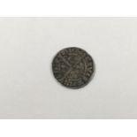 A Mediaeval hammered silver long cross penny