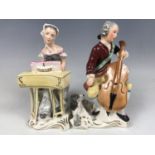 A Wedgwood figurine A Spinet, together with one other (both a/f)
