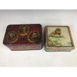 A Great War "Champions Delectable Gum Bars" tin, bearing portraits of Field Marshall French, Earl