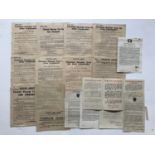 A number of Second World War British military printed notices from Allied commanders