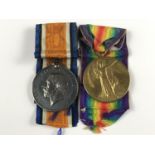 British War and Victory medals to 62418 Pte E Harding, Liverpool Regiment