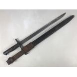 A Home Guard issue US M 1917 bayonet