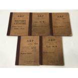 A number of Second World War ARP Report Centre log books for Sevenoaks