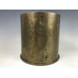 An Imperial German 21 cm artillery shell case