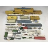 A quantity of Tri-ang Minic Waterline die-cast models and related accessories