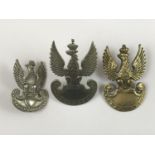 A quantity of Free Polish Army cap badges