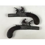 Two flintlock pocket pistols by Richards of London