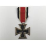 A German Third Reich Iron Cross second class, ring marked 4