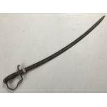 An Imperial German etched light cavalry sword, (scabbard lacking)