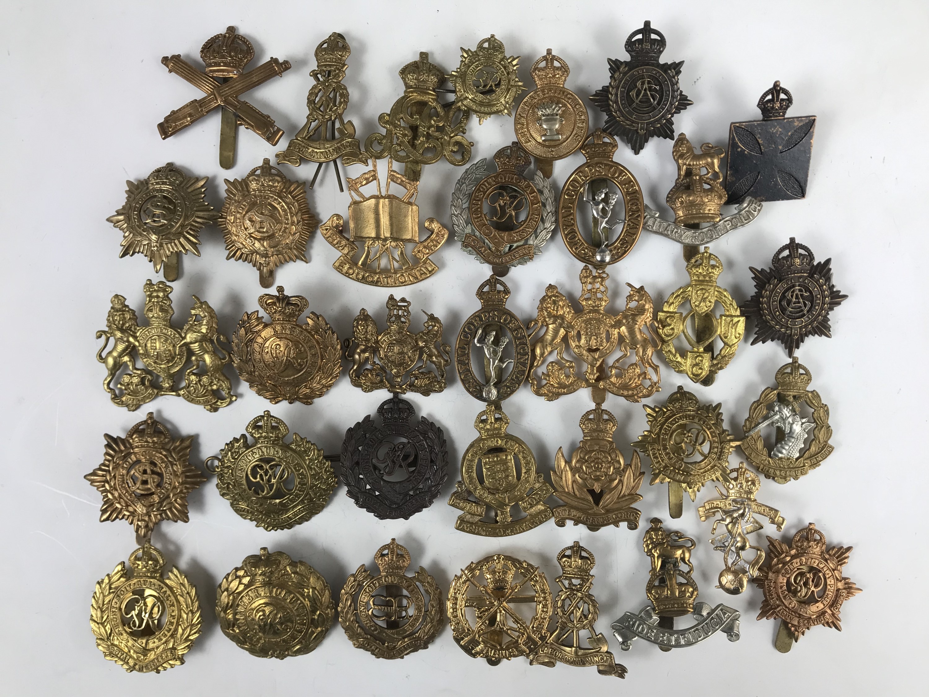 Corps and department cap badges