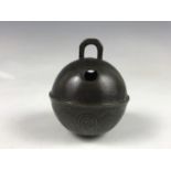 A late 18th / early 19th Century crotal bell by Robert Wells of Aldbourne, approx 6.5 cm diameter