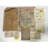 A group of ephemera pertaining to Prisoners of War in Japanese camps