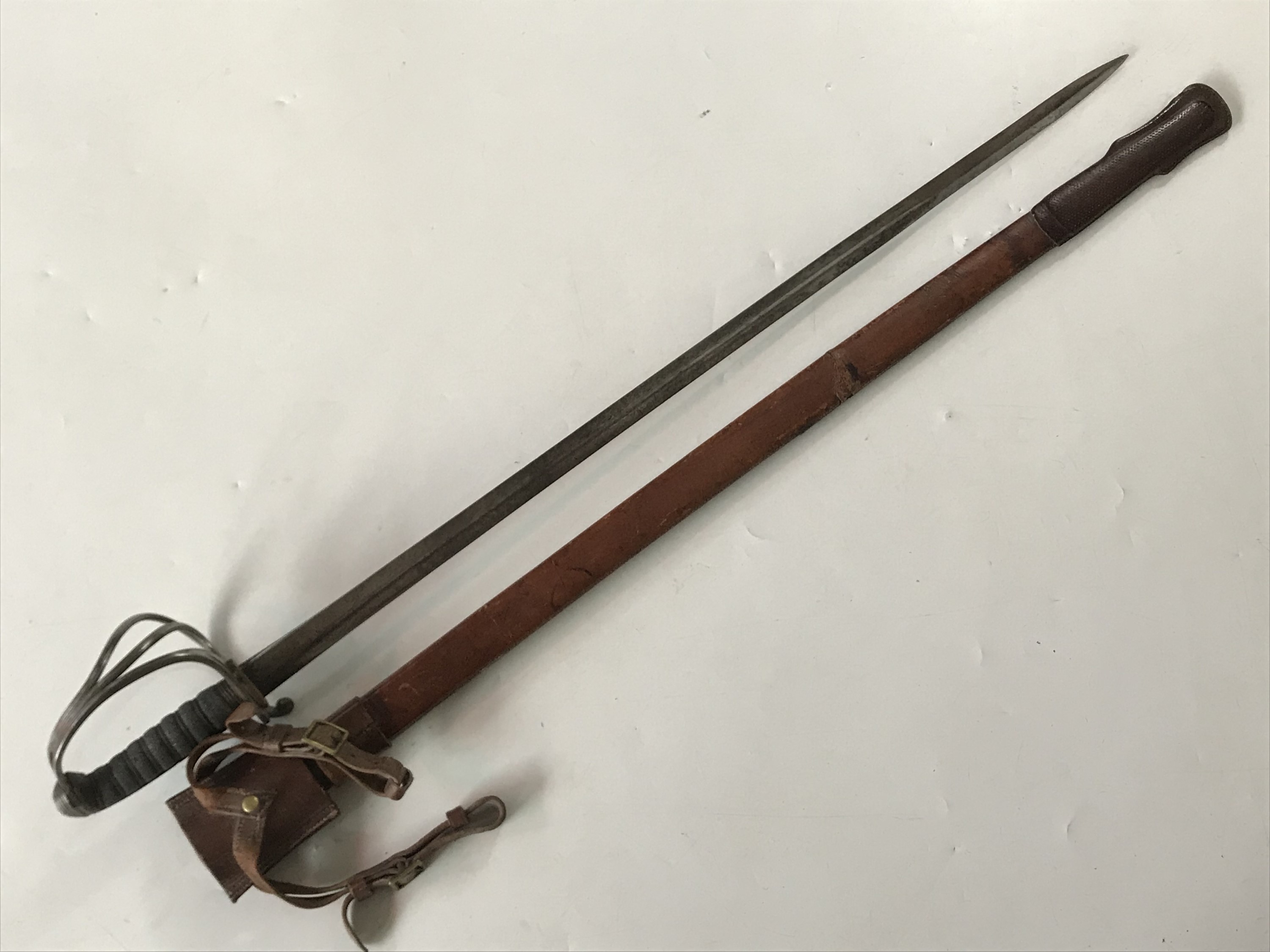 A late 19th / early 20th Century Artillery officer's sword by Wilkinson, the blade numbered 3307 and - Image 4 of 4