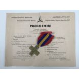 A Spanish Civil War medal together with an International Brigade 1939 British Battalion National