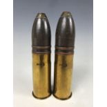 Two inert Imperial German 37mm artillery rounds
