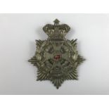 A Victorian 1st Volunteer Battalion Border Regiment other rank's helmet plate