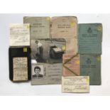 A quantity of Second World War Military personal documents including a National Defense Pocket Book,