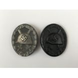 Two German Third Reich wound badges