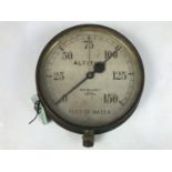 An early 20th Century altitude gauge by Joseph Tomey & Sons, marked "ex Tangmere, bezel 20 cm