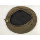 A Reconnaissance Corps beret, (no markings, heavily worn)