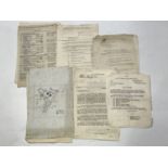 A quantity of period documents pertaining to the Essex Home Guard