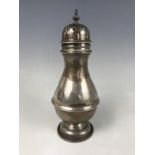 A George V silver sugar caster, of baluster form, CE, London, 1919, 195.6g