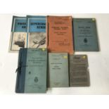 A group of Second World War RAF training manuals and a Bristol power and fuel consumption computer