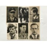 Six postcards / photo-cards portraying Luftwaffe pilots
