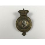 A Victorian 2nd Administrative Battalion Middlesex Rifle Volunteers glengarry badge