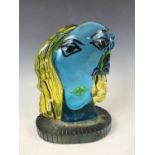 A Murano glass sculpture by Silvano Signoretto entitled 'A Homage to Picasso', in the form of a