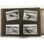 A 1930s photograph album containing images of Croydon Airport and commercial aircraft of the