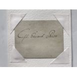 An autograph of Edward Riou FRS (1762 - 1801) officer of the Royal Navy who served during the French