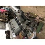 A relic RAF Hispano Suiza V8 aircraft engine [This lot is being sold, while stored off-site, at a
