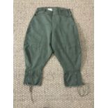 A pair of 1943 dated Women's Land Army whipcord breeches, size 7