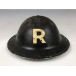 A Second World War Civil Defense Repair / Rescue helmet