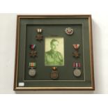A Second World War campaign medal group including Dunkirk Medal and portrait
