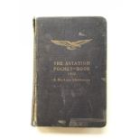 The Aviation Pocket Book for 1918, inscribed 102125 E G Pook, 2nd AM, B Flight, 40 Squadron