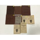 A number of items of Second World War British military ephemera including Pay Books, a WD Driving