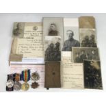 A Great War gallantry medal group comprising Military Medal, War and Victory medals to 240612 Sjt