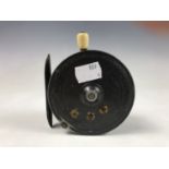 [ Fishing ] A Hardy Brothers Ltd Silex No 2 reel, patent No 2206, having a 2 1/2" drum, a three-