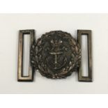 An Imperial German Kaiserliche Marine officer's waist belt buckle