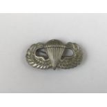 A Second World War US paratrooper badge by Ludlow of London
