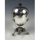An early 20th Century electroplate egg coddler manufactured by Walker and Hall and in the style of