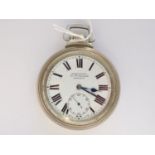 A Winegarten's of London Railway Regulator open-faced pocket watch, having a crown-wound movement,