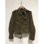 A Second World War British Army Serge Battledress Blouse, size 11, (un-dated)